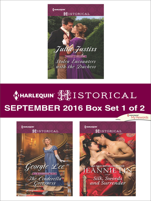 Title details for Harlequin Historical September 2016, Box Set 1 of 2 by Julia Justiss - Wait list